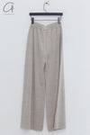 SWAYING 25 Spring/Summer Flared Wool Trousers SW-SW25PS3B12-MITUO Beige SW25PS3B12